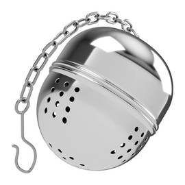 Lecute Bola Infusora de Té Acero Inoxidable Esfera Cadena Colador Bebidas Calientes Infusor Hierbas Tisanas Tes Infusiones Condimentos Flores Frutos Reutilizable Ecologica Pelota Colador Filtro Tea Ball Preparacion