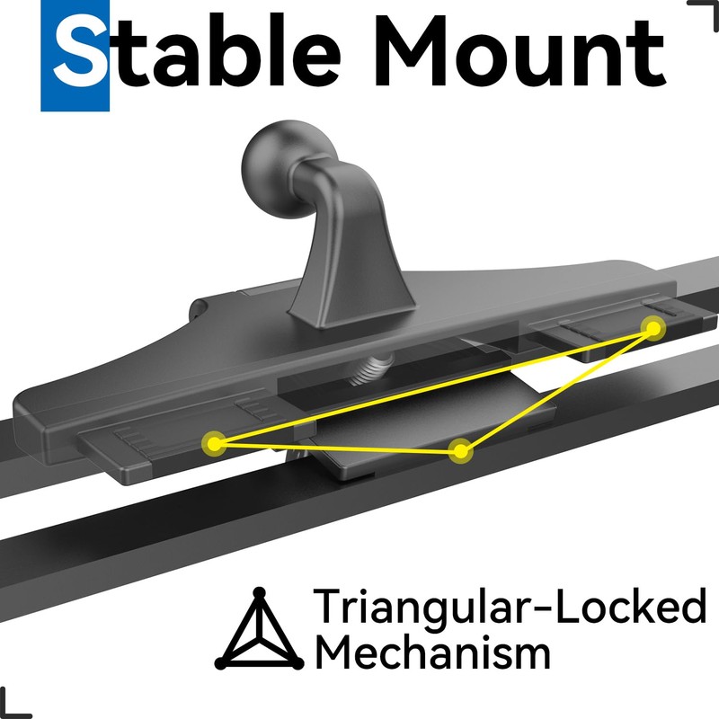 SkyTitan CD Slot Car Mount for Portable CarPlay Screens, Adjustable