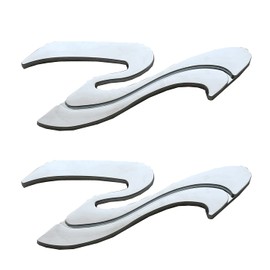 2pcs New SR Wave Logo 3D Badge Emblem Replacement for SEA RAY SEARAY Part Nameplate 205575 SR (Chrome)
