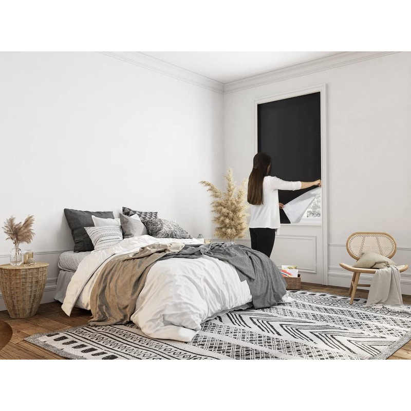 Easynight Portable Travel Version Blackout Blind, 100% Light Blocking Material,