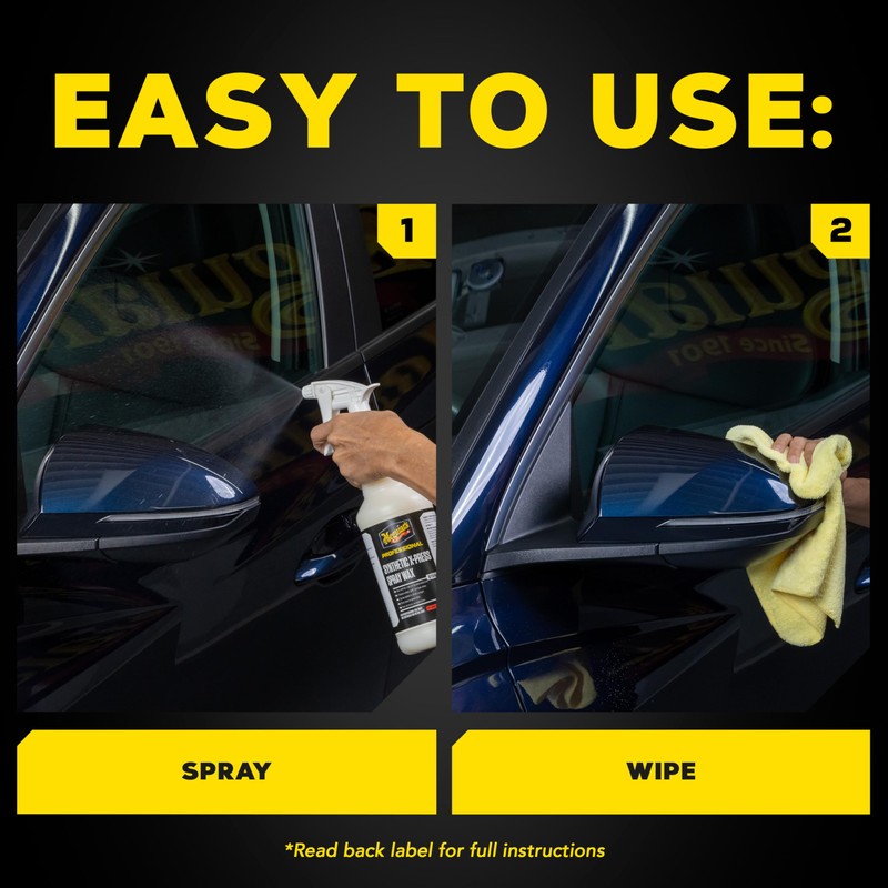 Meguiar's D15601 Synthetic X-Press Spray Wax for Car Detailing, Creates
