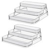 Zilphoba 2pcs Acrylic Spice Rack, No Assembly Clear 3 Tier