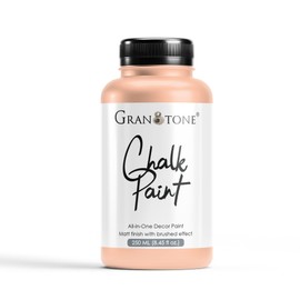 GRANOTONE Chalk Paint for Furniture | Matt-Finish Water-Based Acrylic Paint for Wood, Walls, Metal, Glass, Paper, Fabric Canvas | Maximum Coverage Chalk Paint for Kids & Adults, 120 Ml (CORAL)