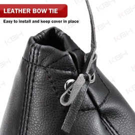 KBH Gear Shift Boot for Datsun 240z 260z 280z, Vinyl Leather Shifter Cover Upholstery, Anti-Scratch, Black