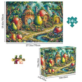 Puzzle 1000 Pieces, Adult Puzzle, A Challenging Puzzle, Puzzle Games for the Whole Family, Gifts for Women, Gifts for Men, Theme: Fruit House