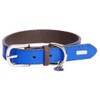 DO & G Leather Collection Dog Collar, Medium, Navy