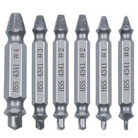 12pcs Titanium Damaged Screw Extractor Set, Remover for Stripped Head Screws Nuts & Bolts Drill Bit Tools Multifunctional Split Head Screw Remover