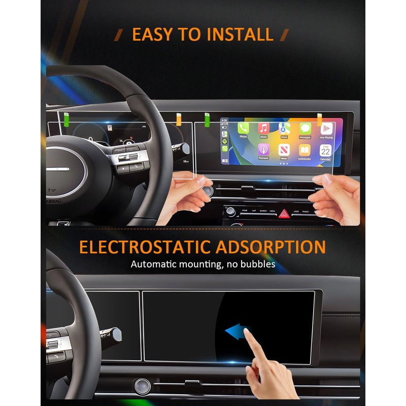 CDEFG 4Pcs 2024 2025 Sonata Screen Protector for Hyundai Sonata