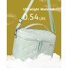 WONDAY Insulated Lunch Box for Women, 8L Green Puffy Lunch