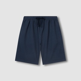 JAJU [JAJU] Men's Cotton Seersucker 5-Length Lounge Pants_Dark Navy