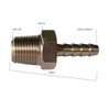 PrecisionGeek - Aluminium 1/8 NPT to 4mm 5mm (3/16) Aluminium