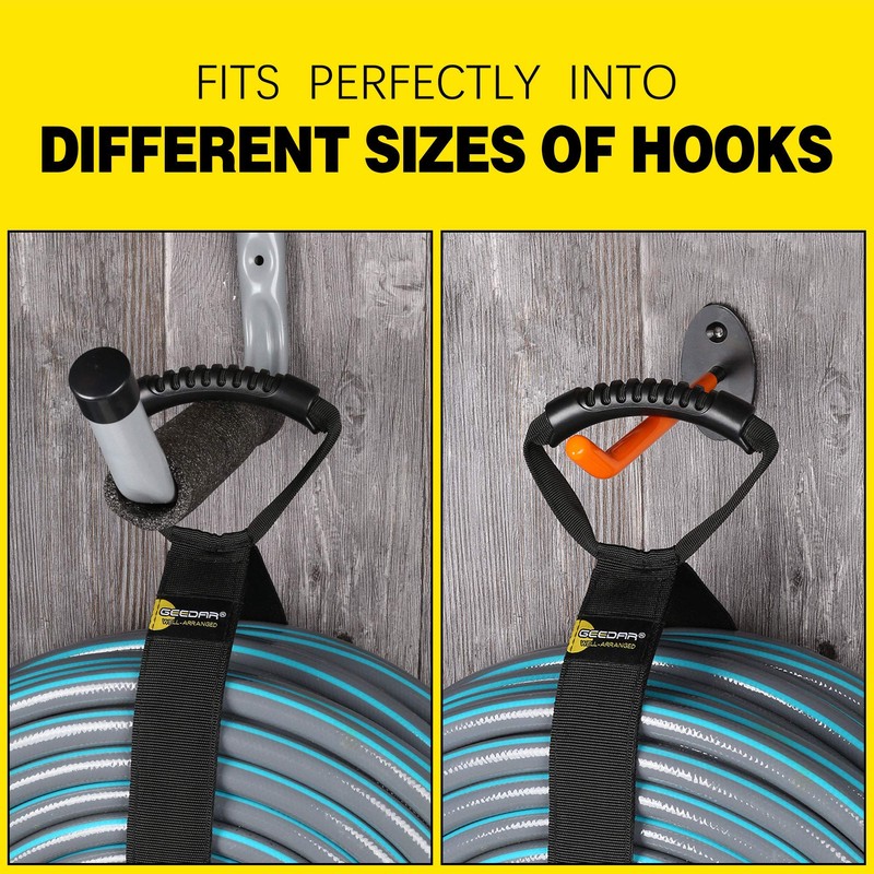 Water Hose Storage Straps (2 Pack) for 50-150 ft Garden