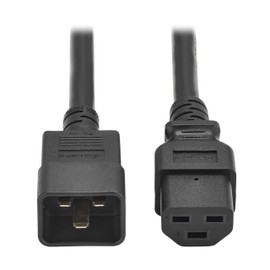 Tripp Lite C20 to C21 Power Cord for 250V Servers, PDUs, UPS, & IT Network Devices - 4 Feet / 1.2 Meters - Heavy-Duty 12 AWG, 20A, Lifetime Manufacturer's Warranty (P035-004)