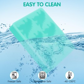 Monster Ice Cube Mold, Big Foot Icecube Mold, Dinosaur Six-Grid Silicone Ice Cube, Suitable For Party Drinks And DIY Customization, Easy To Take And Put Ice Cube Mold (Green)