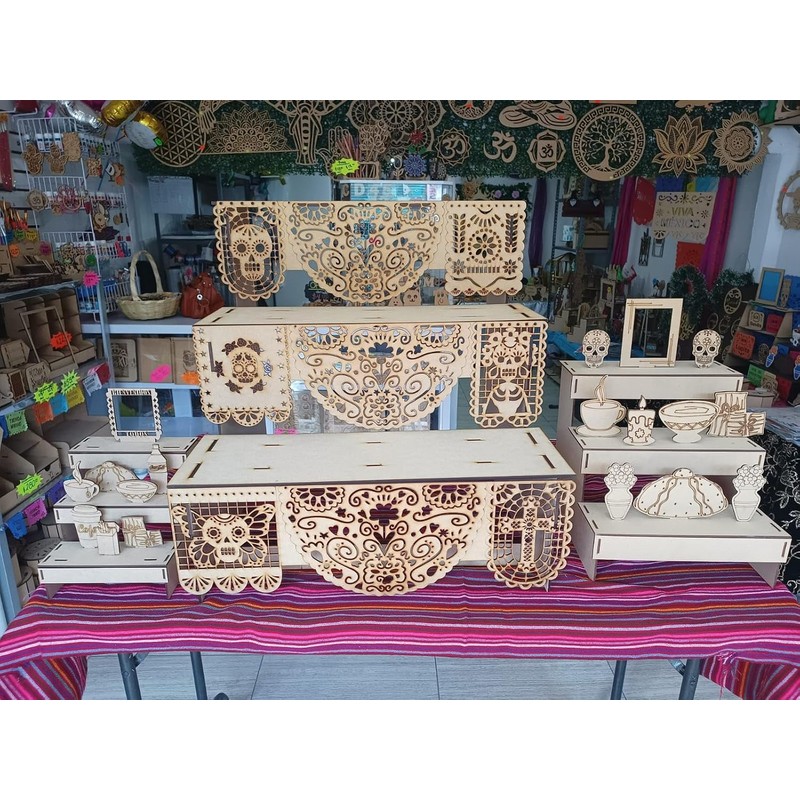 Altar Ofrenda Día De Muertos 4.5mm Gde, Día de Muertos,