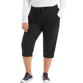 Just My Size Women's Plus-SizeFrench Terry Capri with Pockets