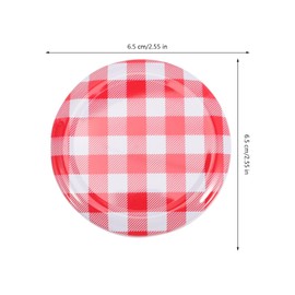 Luxshiny 40pcs Mason Jar Covers Decorative Canning Lid Carafe Canning Jar Rings Dispenser Mason Jar Accessories And Supplies Sealer Mason Jar Top Lid Liners Jam Jar Covers