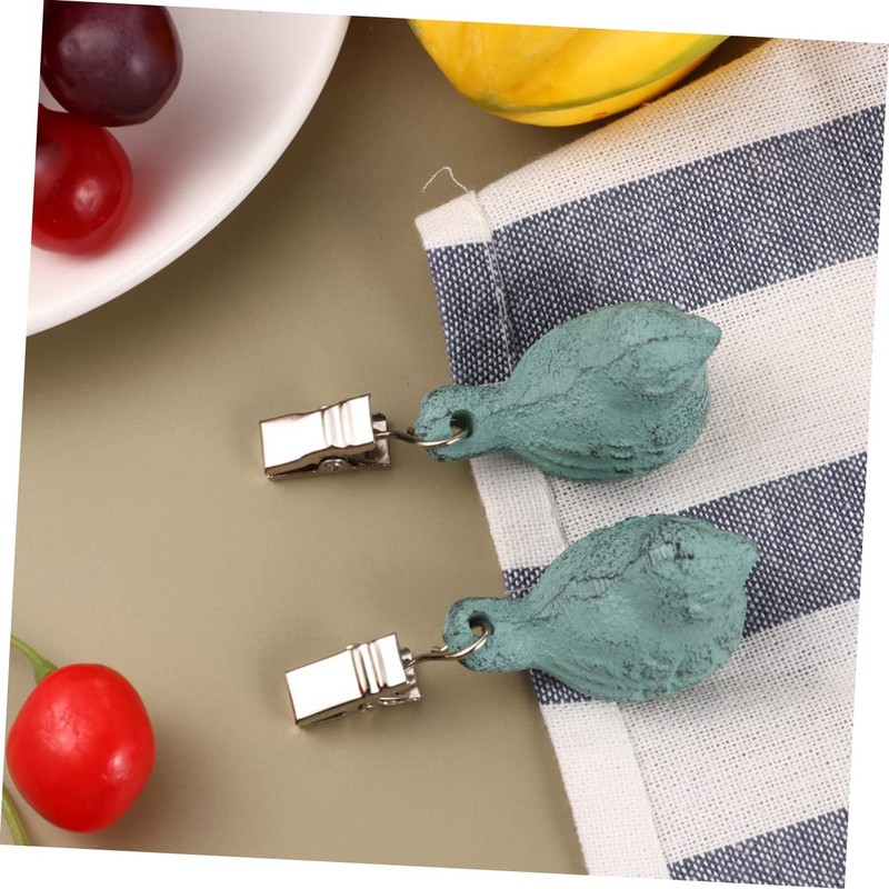 KICHOUSE Dining Table Cover Clamps 4pcs Creative Bird Shape Iron