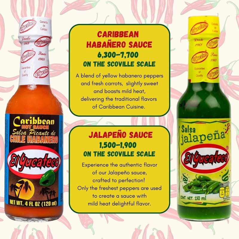 El Yucateco Hot Sauce Variety Pack - 6 Flavor