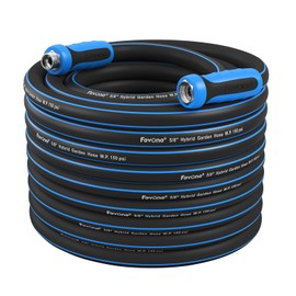 Fevone 80 ft Kink Free Garden Hose with Swivel Handle, All Weather Flexible, Heavy-Duty & Durable, Leak-Free Connection