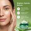 Aloderma- Crema iluminadora para ojos con aloe vera orgánico: crema