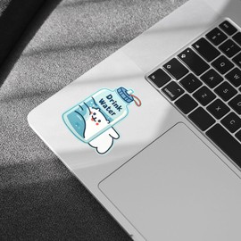 3 Pcs Drink Water Sticker, Hydration Sticker, Remember Drink Water Stickers, Cute Reminder Stickers 3 Inches Laptop Water Bottle Phone Car Window Helmet