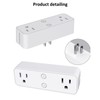 Power Strip WiFi BLE Remote Control Dual Sockets Receptacle 10A