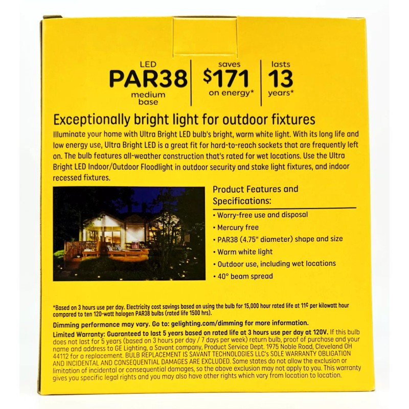 GE (case of 6 bulbs) GE Lighting 37644 Ultra Bright