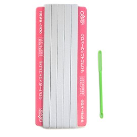 Clover ソフト替えゴム 抗菌防臭加工 10コール 白 26-055 ホワイト