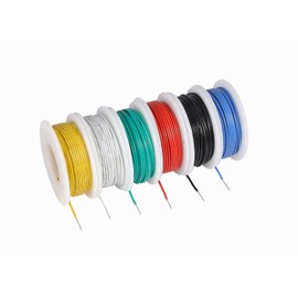 TUOFENG TUOFENG 30 AWG Elektronik-kabel set, 0,05mm2 Flexibler Silikondraht,Jede Farbe 20 Meter Spulen, 60V Verzinnter Kupferdraht