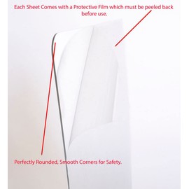 Spectra Mirror 12" x 18" (1/16") Acrylic Safety Mirror with Rounded Corners (2 Pack). Great for Kid's Room. Shatter Resistant and Lightweight. Sizes Cut Nominally. Made in USA