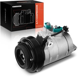 A-Premium Air Conditioner AC Compressor with Clutch Compatible with Dodge Nitro 4.0L 2007-2011, DKS17D Style, with 6 Grooves