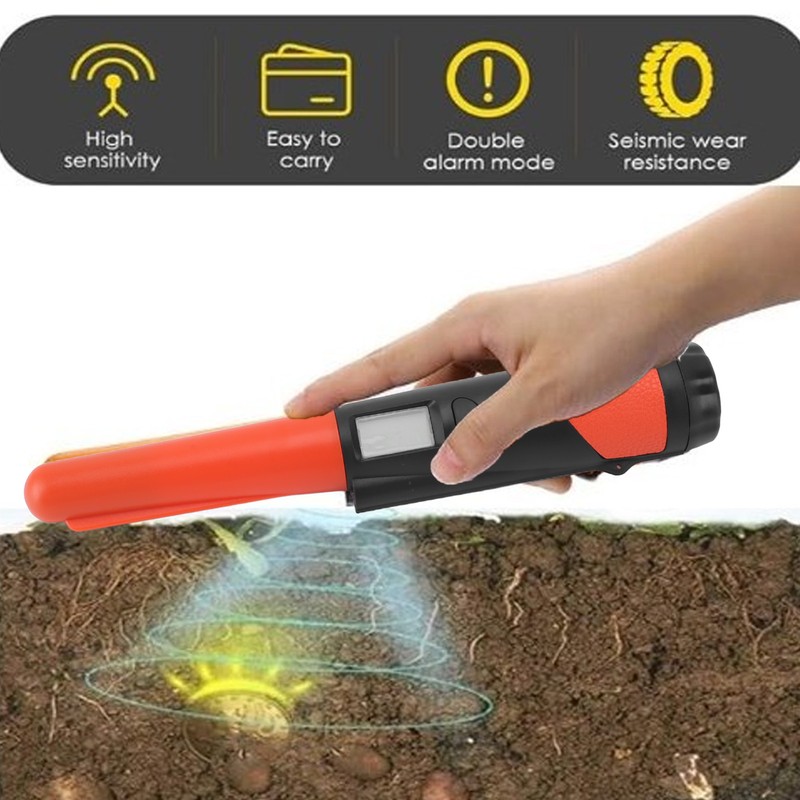 Metal Detector Pinpointer IP66 Waterproof Handheld Pin Pointer Wand with