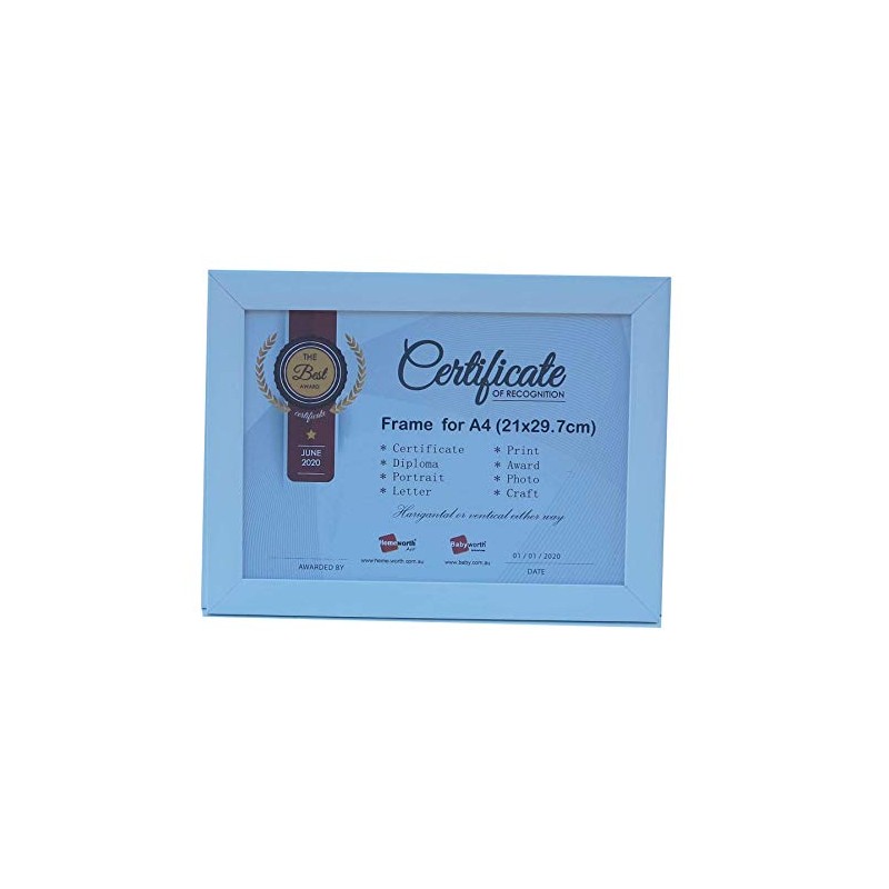 Homeworth Photo Frame F28 Glass Size A4 White