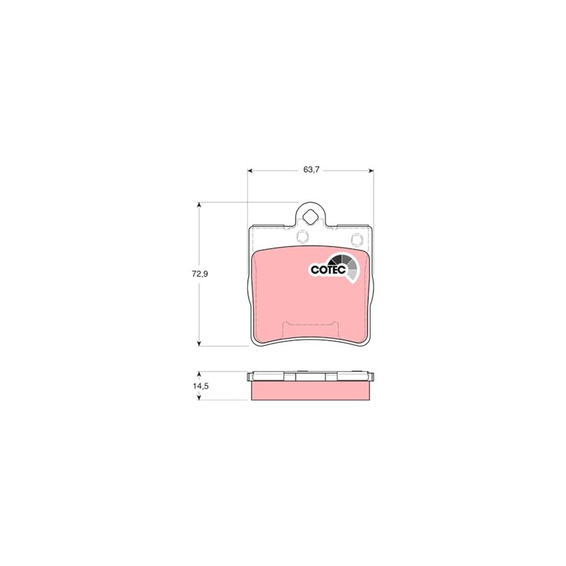 TRW GDB1545 Disc Brake Pad Set