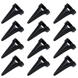 12PCS Finger Stitch Braid Tools - Hair Braiding Nail Rings - Claw Rings for Hair Sectioning - Party and Cosplay Accessories - Black