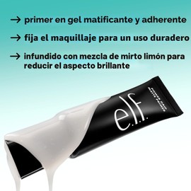 e.l.f. Power Grip Primer Mate, prebase facial en gel y hidratante para suavizar la piel y fijar el maquillaje, hidrata y prepara, vegano y libre de crueldad animal