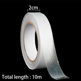 Hibmisy Non Slip Tape 2cm x 10m Clear Anti Slip Safety Tape Non Slip Tape for Outdoor Indoor Stairs Step (Clear, 2cm x 10m)