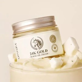 Unidit [유니딧]24K 마유 크림 리얼 골든 컴플렉스 보습 미백 탄력 크림 70ml 4개 [Unidit] 24K Horse Oil Cream Real Golden Complex Moisturizing Whitening Firming Cream 70ml x 4
