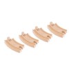 Hape Short Railway Curve Rails Wood Pack of 4
