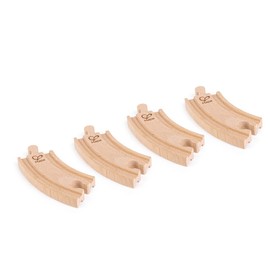 Hape Short Railway Curve Rails Wood Pack of 4