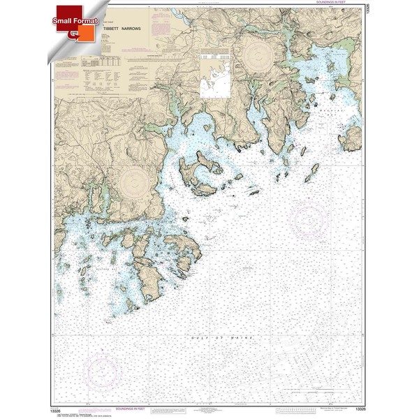 NOAA Chart 13326: Machias Bay to Tibbett Narrows 21.00 x