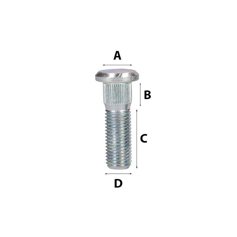 AB Tools M16 x 1.5 Replacement Wheel Studs for Trailer