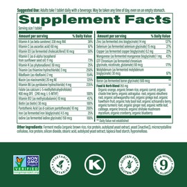 MegaFood Women's 40+ One Daily Multivitamin for Women - with Vitamin B12, B6, C, D, Zinc & Iron – Plus Real Food - Immune Support - Bone Health - Non-GMO - Vegetarian - 30 Tabs