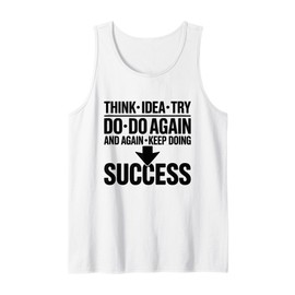 Mindset Motivation Quote for Success and Daily Inspiration Tank Top