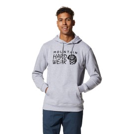 Mountain Hardwear Men's MHW Logo Pullover Hoody, Hardwear Grey Heather, Large