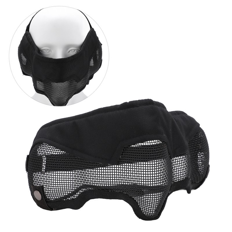 Half Face Mesh Mask Adjustable with Ear Protection Mesh Mask