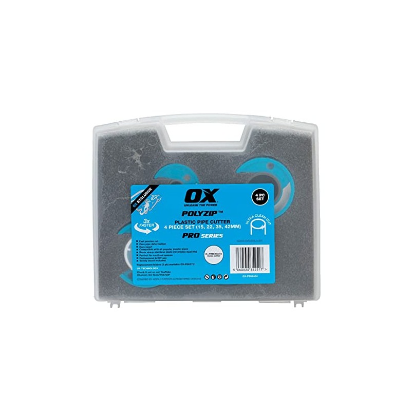 OX Pro PolyZip 4 Piece Cutter Set (15, 22, 35,