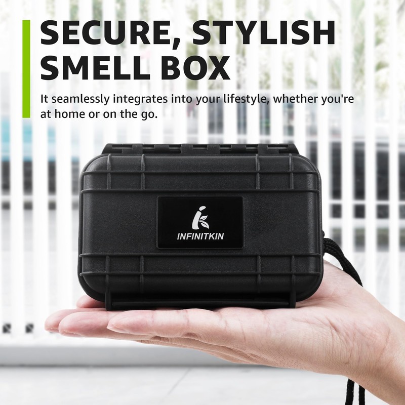 INFINITKIN Smell Proof Storage Box & Pre Roll Case –