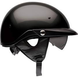 Bell Pit Boss Open-Face Motorcycle Helmet (Solid Black, Medium)